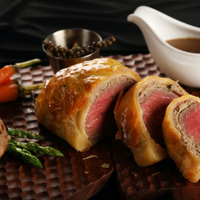 Handmade Beef Wellington by a local Atlanta chef