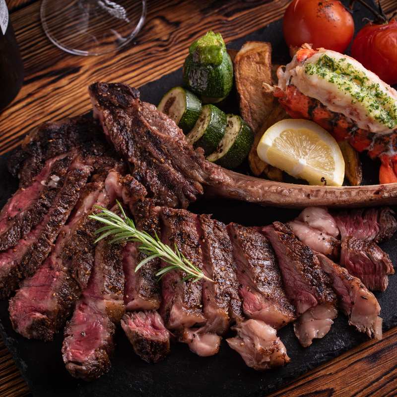 Tomahawk ribeye steak delivered in Atlanta by TK Gourmet